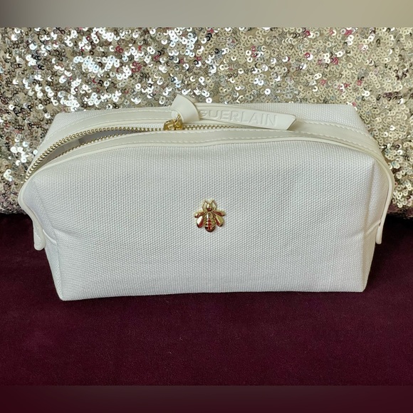 GUERLAIN PARIS WOMAN POUCH WHITE NWT🌟🌟🌟 - Picture 3 of 9